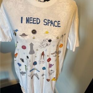 Unfortunate Portrait Space-Themed T-Shirt large